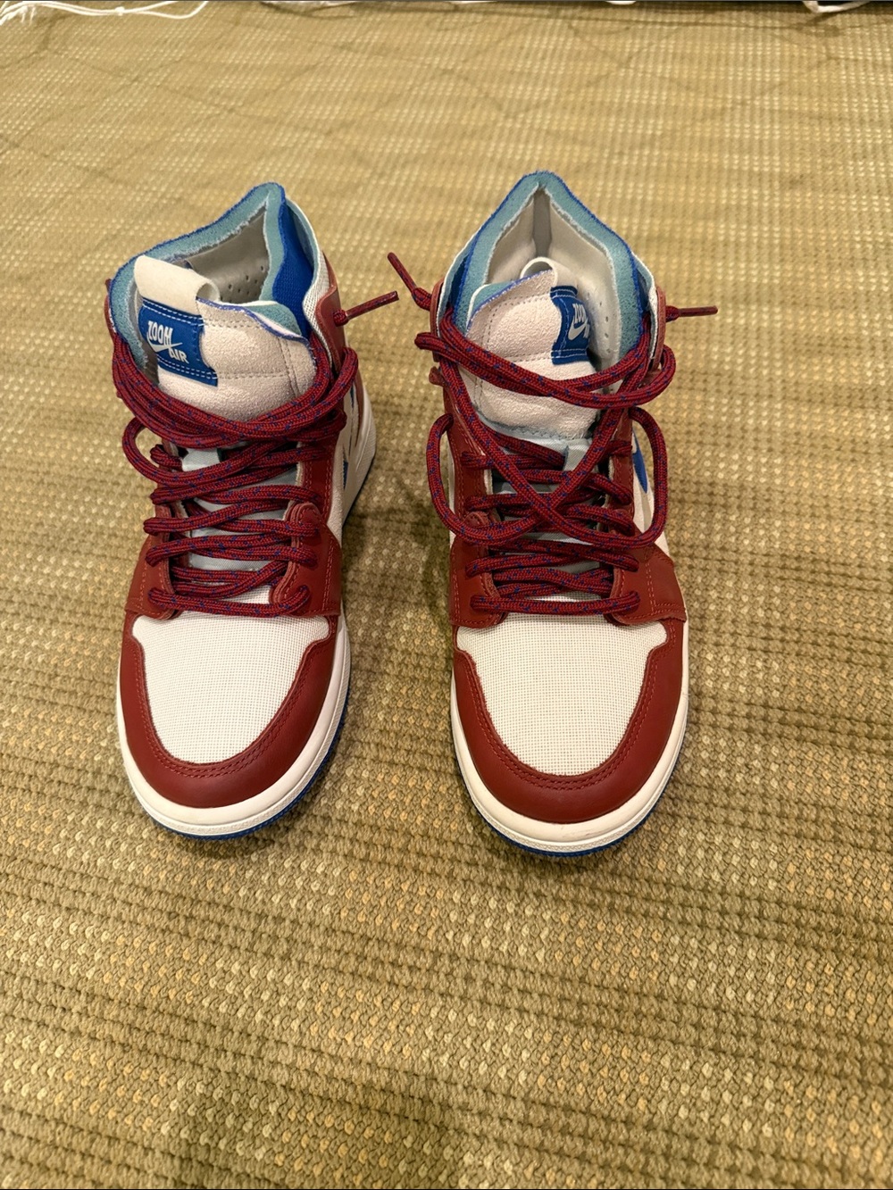Nike Kids High-Top Sneakers in Red, White & Blue